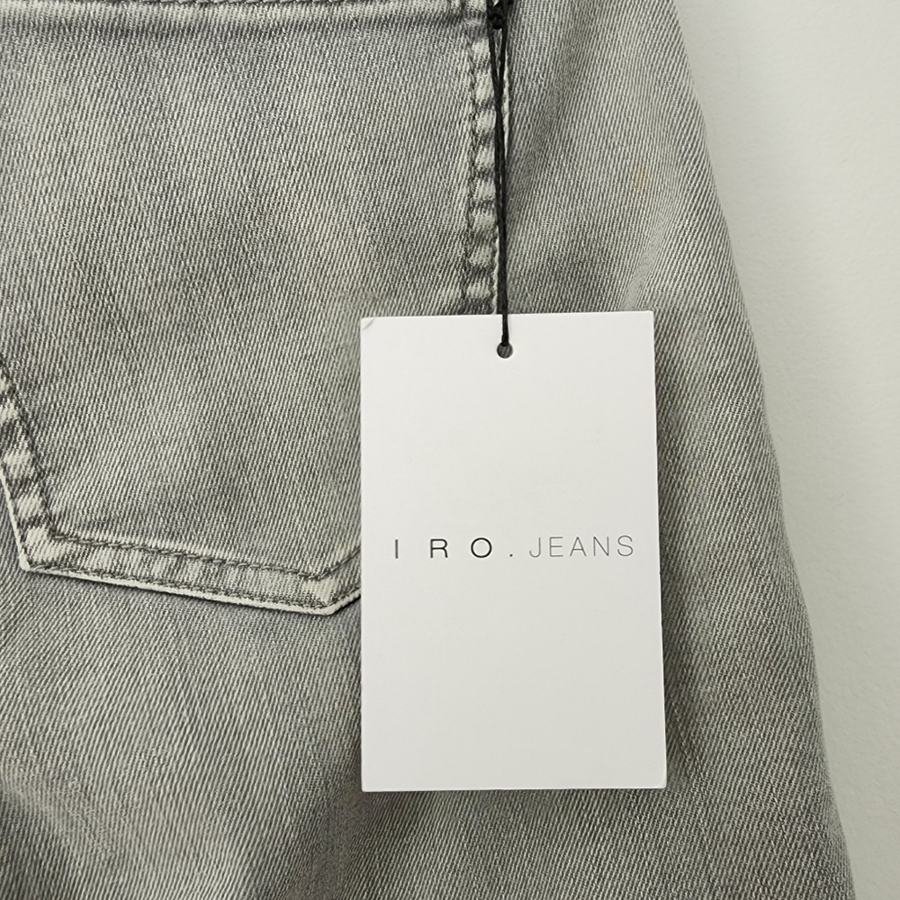 IRO Jeans Rebecca Cropped Mid Rise Skinny Jeans in Grey 25 - Picture 6 of 7